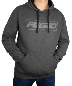RIGID Industries 1065 RIGID Pull Over Hoodie, Established 2006, Charcoal, 2X-Large