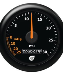 Innovate MTX Analog 30 PSI Vacuum/Boost Gauge Kit - Black Faceplate