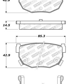 StopTech Street Touring 89-98 240SX Rear Brake Pads