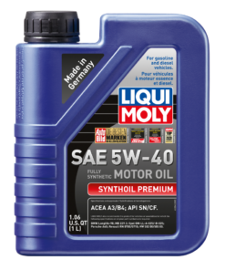 LIQUI MOLY 1L Synthoil Premium Motor Oil SAE 5W40 - Case of 12