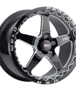 Weld 17x10 Ventura Beadlock 5x115 ET00 BS5.50 Gloss BLK MIL DIA 78.1