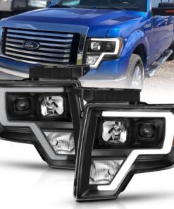 ANZO 2009-2014 Ford F-150 Projector Light Bar H.L Black Amber