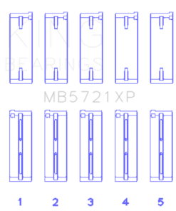 King Nissan SR20DET (GTiR) 16V - (Size STD) Performance Main Bearing Set