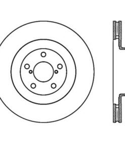 StopTech Power Slot 02-10 WRX Front Left Sportstop Slotted Rotor