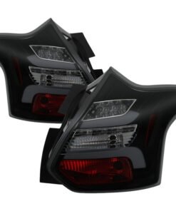 Spyder 12-14 Ford Focus 5DR LED Tail Lights - Black Smoke (ALT-YD-FF12-LED-BSM)
