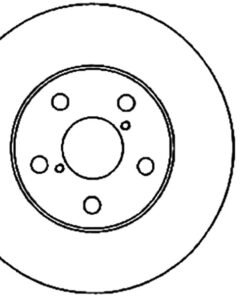 StopTech Power Slot 06-11 Lexus GS Series / 06-12 IS350 Front Left Drilled & Slotted Rotor