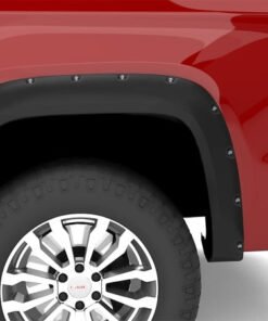 Lund 19-21 GM Silverado/Sierra RX-Rivet Smooth Elite Series Fender Flares w/Black Bolts - Black 2pc