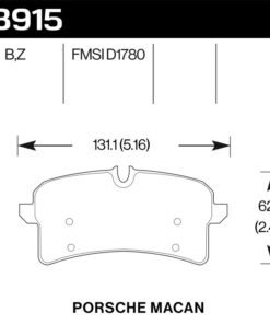 Hawk 16-18 Porsche Macan Performance Ceramic Street Rear Brake Pads