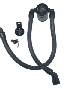 J&L 10-18 Ford Taurus Sho EcoBoost V6 Passenger Side Oil Separator 3.0 - Black Anodized