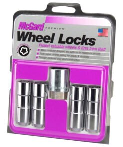 McGard Wheel Lock Nut Set - 4pk. (Cone Seat Duplex) 9/16-18 / 7/8 Hex / 2.5in. Length - Chrome