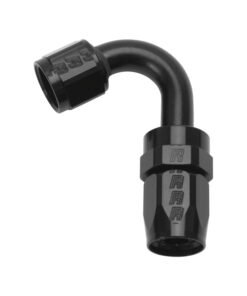 Russell Performance -6 AN Black 120 Degree Full Flow Swivel Hose End