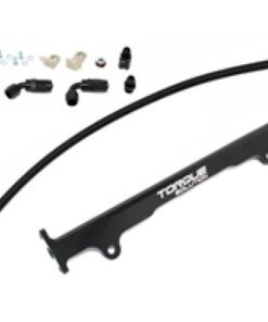 Torque Solution Mitsubishi Evo X Billet Aluminum Fuel Rail - Black