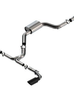 Borla 22-23 Volkswagen Golf GTI 2.0L AT/MT 3inch S-Type Cat-Back Exhaust - 4in Black Chrome Tips