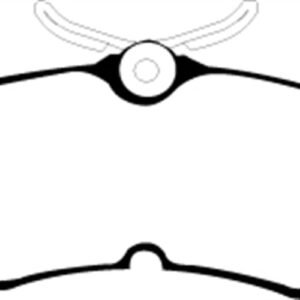 EBC 13+ Ford Fiesta 1.6 Turbo ST Ultimax2 Rear Brake Pads