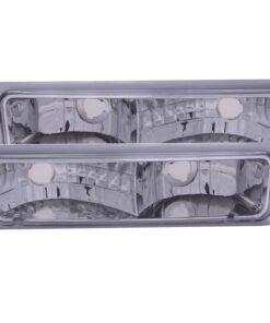 Anzo 511032 Chrome Clear Parking/Signal Lights for 88-98 Chevy/GMC C/K1500/2500