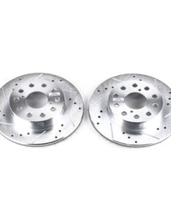 Power Stop 91-95 Toyota MR2 Rear Evolution Drilled & Slotted Rotors - Pair