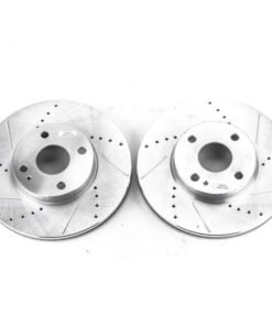 Power Stop 2016 Scion iA Front Evolution Drilled & Slotted Rotors - Pair