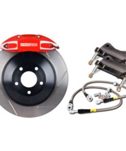 StopTech 08-13 Toyota Land Cruiser Rear BBK w/ Black ST-41 Calipers Slotted 380X32 Rotors