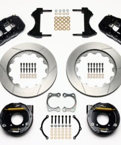 Wilwood AERO4 Rear P-Brake Kit 14.00in Chevy 12 Bolt w/ C-Clips