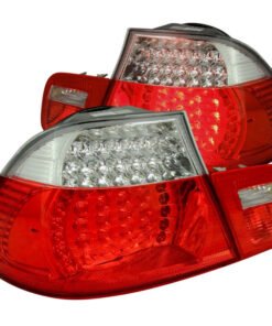 ANZO 2000-2003 BMW 3 Series E46 LED Taillights Red/Clear