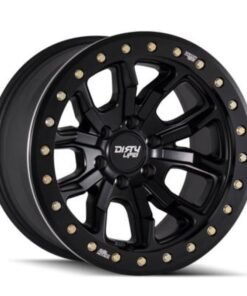 Dirty Life 9303 DT-1 17x9 / 5x127 BP / -38mm Offset / 78.1mm Hub Matte Black Wheel - Beadlock