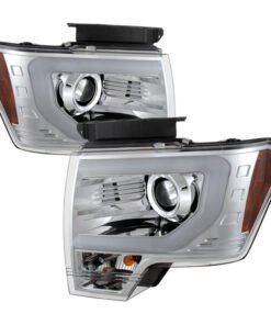 Spyder Ford F150 13-14 Projector Fctry Xenon Model- Light Bar DRL Chrm PRO-YD-FF15013-LBDRL-HID-C
