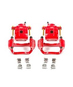 Power Stop 08-15 Toyota Sequoia Rear Red Calipers w/Brackets - Pair