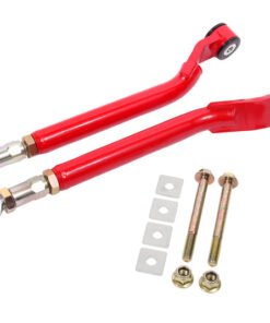 BMR 08-17 Challenger Rear On-Car Adj. Toe Rods Delrin/Rod End Combo - Red