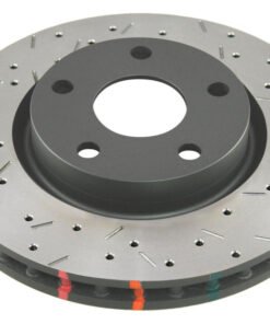 DBA 97-04 Corvette C5/C6 Rear Drilled & Slotted 4000 Series Rotor (w/ Black Hub)