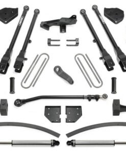 Fabtech 17-20 Ford F250/350 4WD Diesel 8in 4 Link System w/DL 4.0 Coilovers & Rear DL 2.25 Shocks