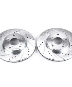 Power Stop 14-15 Acura ILX Front Evolution Drilled & Slotted Rotors - Pair