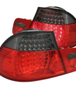 ANZO 1999-2001 BMW 3 Series E46 LED Taillights Red/Smoke 2pc