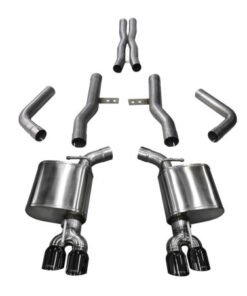 Corsa 17-18 Dodge Challenger 5.7L V8 Xtreme Cat-Back Dual Rear Exit w/3.5in Black Tips