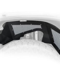 DV8 Offroad 07-17 Jeep Wrangler JK Front Aluminum 1 Piece Inner Fender - Black (2/4 Door)
