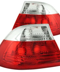 ANZO 2000-2003 BMW 3 Series E46 Taillights Red/Clear