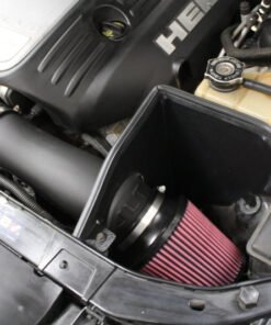 JLT 05-17 Dodge Charger 5.7L (w/o Shaker Hood) Black Textured Cold Air Intake Kit w/Red Filter