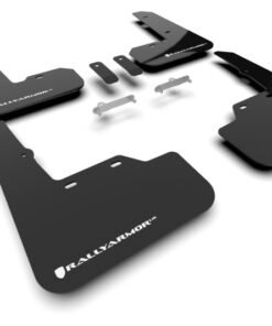 Rally Armor 2022 Subaru WRX Black UR Mud Flap w/ White Logo