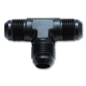 Vibrant -12AN Flare Tee Adapter Fitting - Aluminum