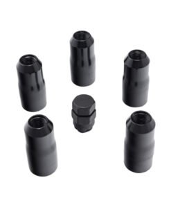 Rugged Ridge 18-20 Jeep Wrangler JL/JLU Black M14-1.5 Wheel Lock Nut Set w/Key