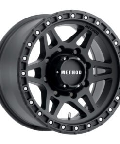 Method MR312 17x8.5 0mm Offset 8x6.5 130.81mm CB Matte Black Wheel