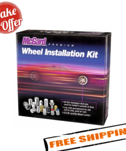 McGard 84527 Black Cone Seat 5 Lug Wheel Installation Kit, M14 x 1.5 Thread Size
