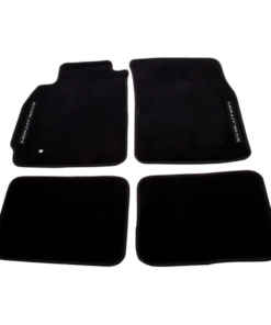 NRG FMR-500 Front & Rear Black Carpet Floor Mats Set for 2003-2006 Lancer EVO 8