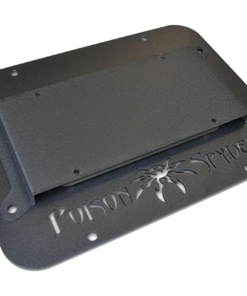 Poison Spyder JK Tire Carrier Delete Plate II (Wide Vent) w/ License Plate Mount