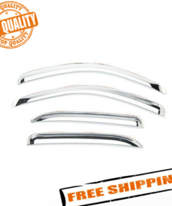 Putco 480442 Element Chrome Window Visors for 14-18 Silverado/Sierra Double Cab