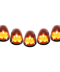 Recon 264146AM Black/Amber LED Cab Roof Lights for 2003-2015 Dodge Ram 2500/3500