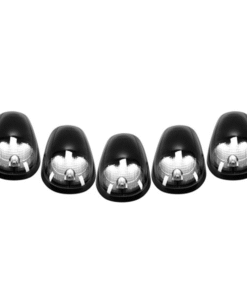 Recon 264146WHBK Smoked Lens White LED Cab Lights for 03-18 Dodge Ram 2500/3500