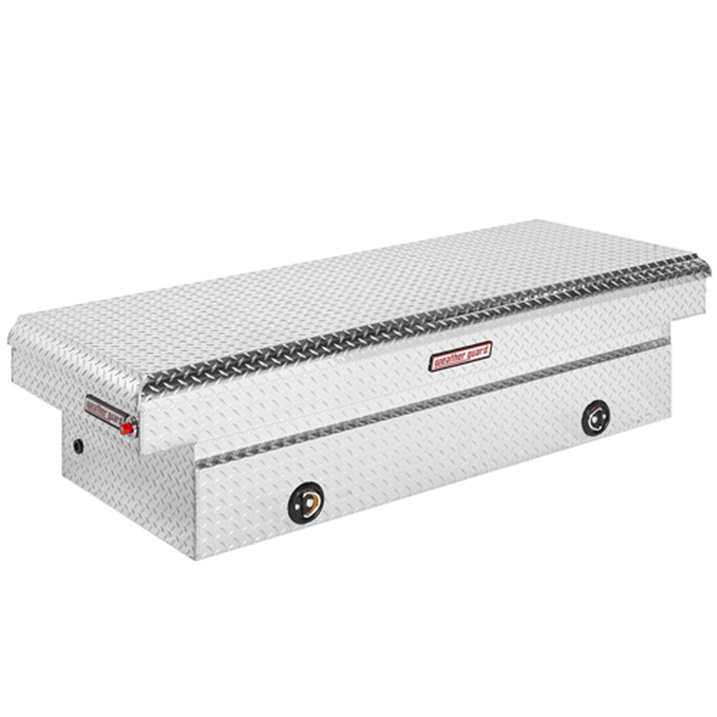 Weather Guard 117-0-02 Aluminum Full Extra Wide Saddle Box, 15.3 Cu Ft