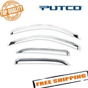 Putco 480056 Element Chrome Window Visors for 2007-2014 Silverado/Sierra CrewCab