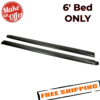 Westin 72-40141 Bed Rail Caps for 1994-2004 Chevrolet S10 & GMC Sonoma - 6 Bed
