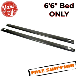 Westin 72-41104 Black Bed Rail Caps for 2007-2014 Chevrolet Silverado - 66" Bed